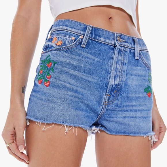 NWT MOTHER The Ditcher Cut Off Short (Romaine Calm) - Picture 1 of 16
